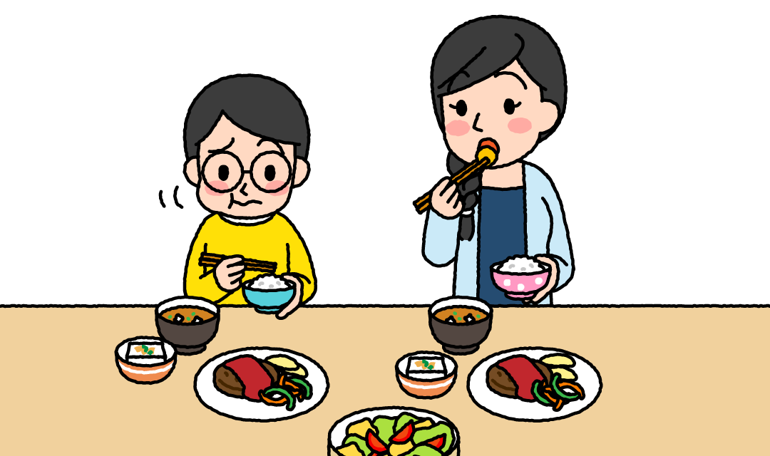 親のキモチ・子のキモチ:そんなに噛めないよ!